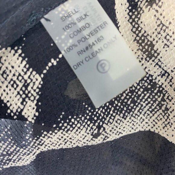 Andrew Marc Women's Tan GEO Print Sheer Button Down Swim Cover-Up Dress 8/C36 - Picture 9 of 10